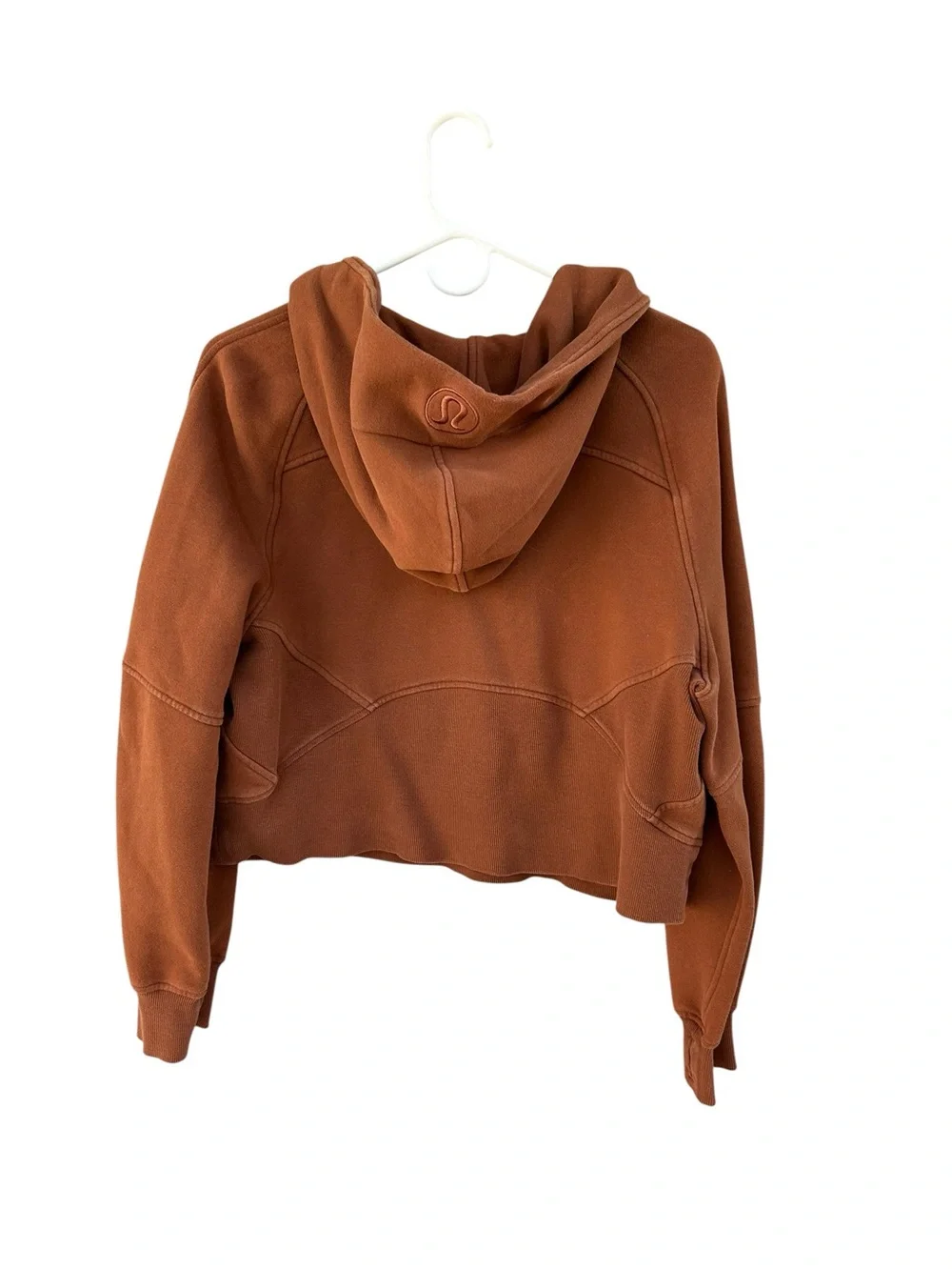 Lululemon Scuba Oversized 1/2 Zip Cropped Hoodie - Copper Brown - Size XS/S